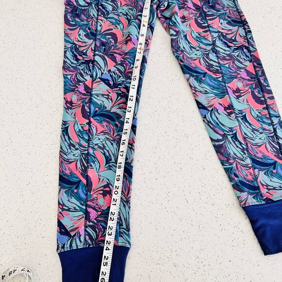 Saturday Sunday Anthropologie Jogger Pant Purple Blue Pink Terry Zip Small S - Picture 7 of 9